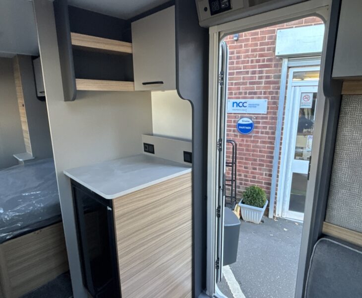 2026 Bailey Phoenix 644 Black Edition fridge