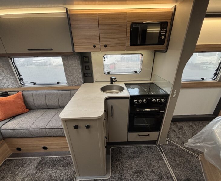 2026 Bailey Pegasus Grande Brindisi Black Edition kitchen