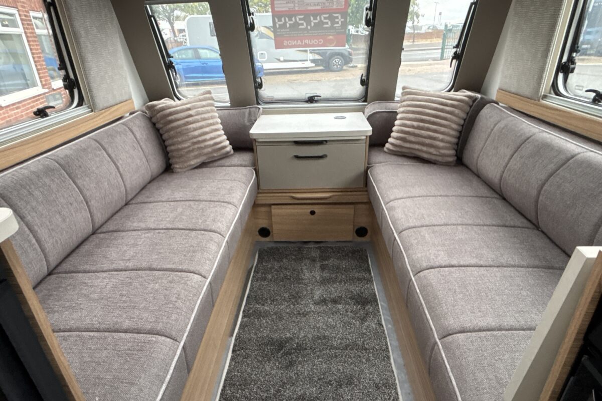 2026 Bailey Phoenix 420 Black Edition front seating