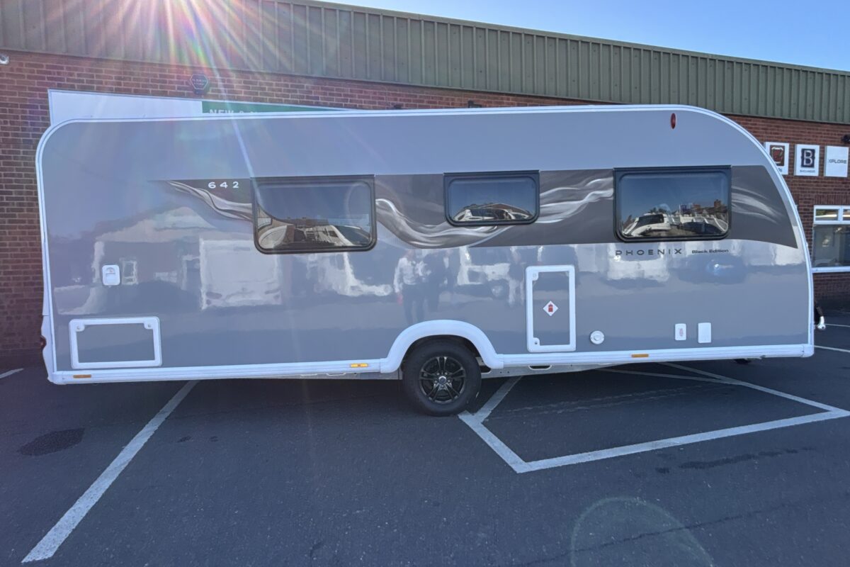 2026 Bailey Phoenix 642 Black Edition offside side view