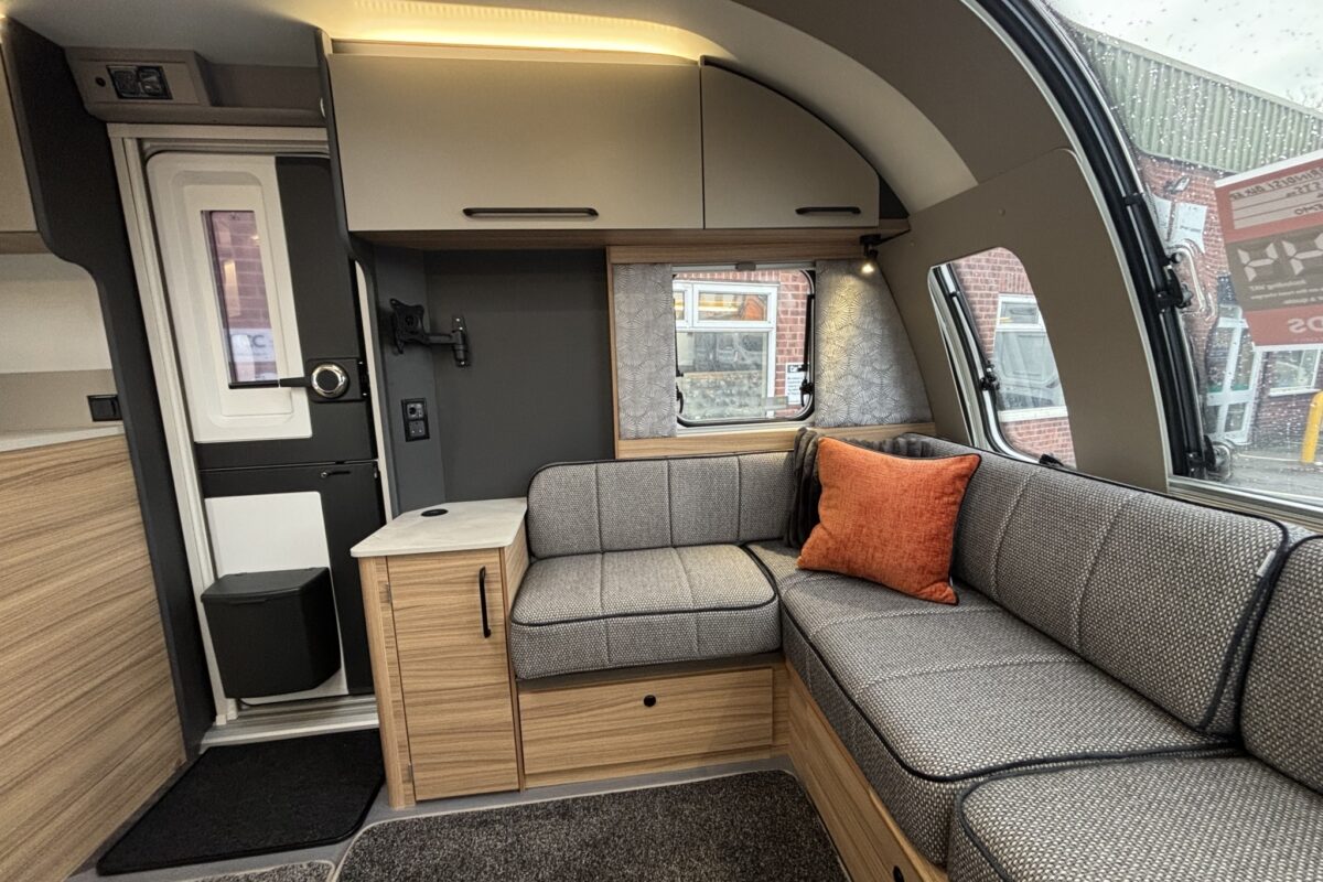 2026 Bailey Pegasus Grande Brindisi Black Edition lounge nearside