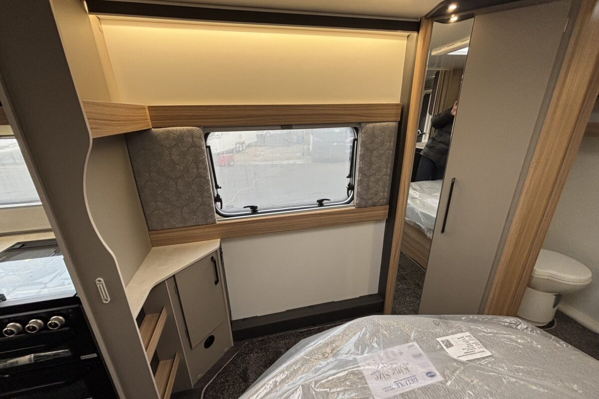 2026 Bailey Pegasus Grande Brindisi Black Edition offside vanity