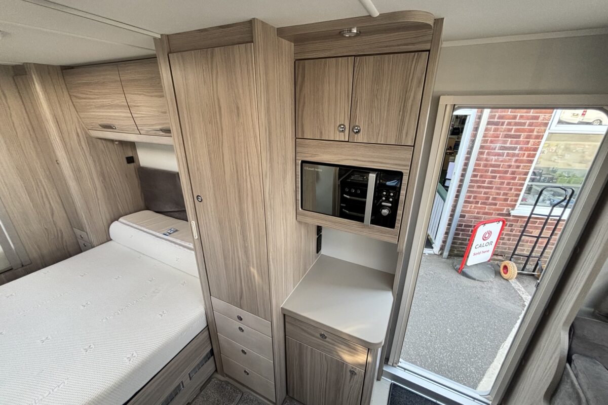 Elddis Crusader Mistral 2023 WARDROBE AND MICROWAVE