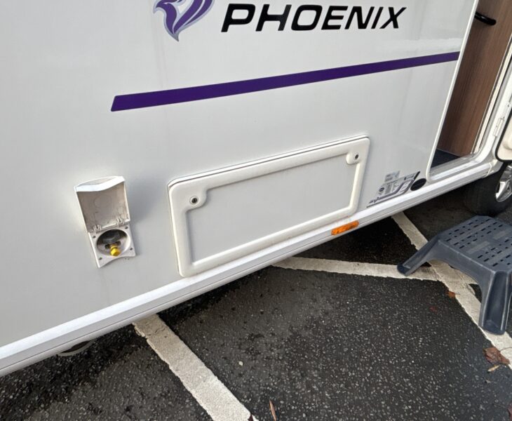 2020 Bailey Phoenix 644 Bed locker access and bbq point