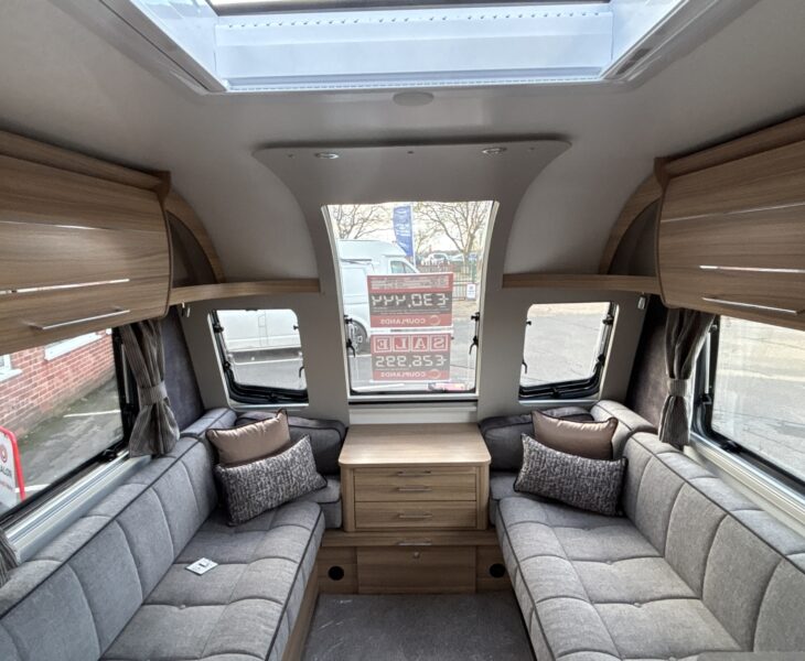2025 Bailey Pegasus GT75 Portofino Front lounge storage