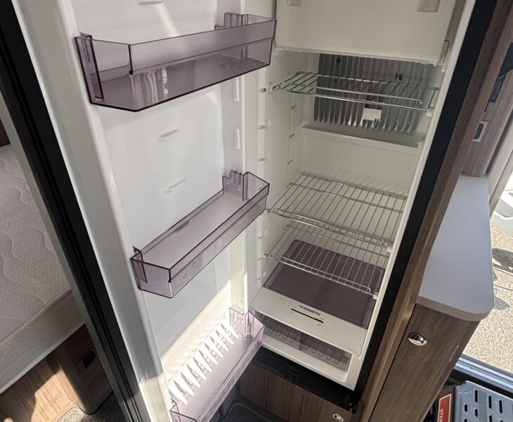 2021 Coachman Laser 575 Xcel Fridge Interior