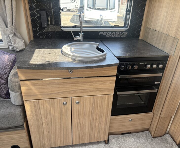 2023 Bailey Pegasus Grande Rimini kitchen