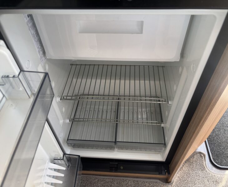 2023 Bailey Pegasus Grande Rimini fridge insides