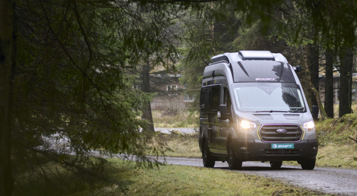 swift campervan with people