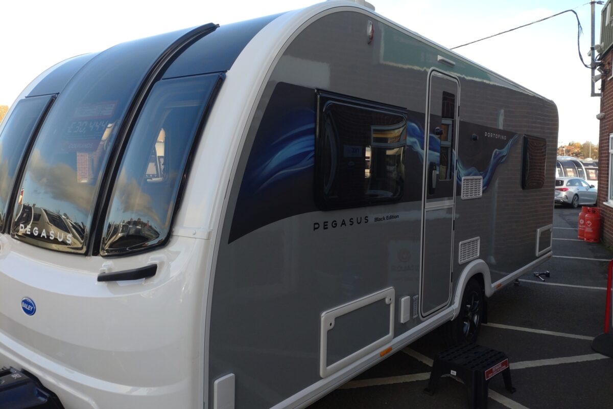 2026 Bailey Pegasus Portofino Black edition exterior