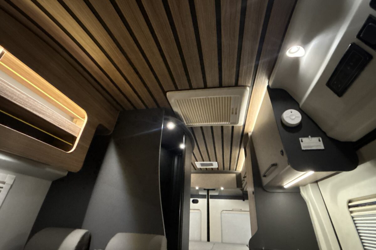 2026 Bailey Endurance E65 wood effect panelling to ceiling