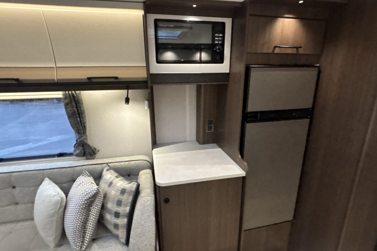2026 Coachman Laser 855 Tower Fridge, Freezer and Microwave
