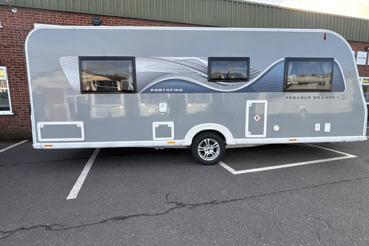 2025 Bailey Pegasus GT75 Portofino Offside side view