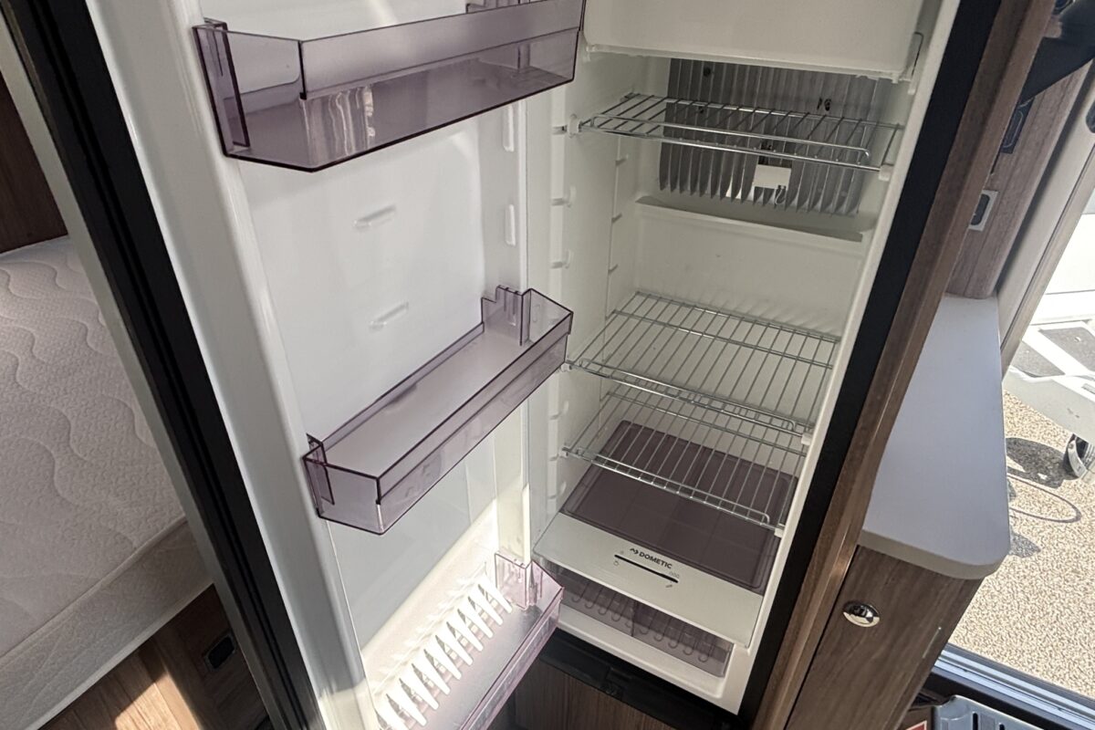 2021 Coachman Laser 575 Xcel Fridge Interior