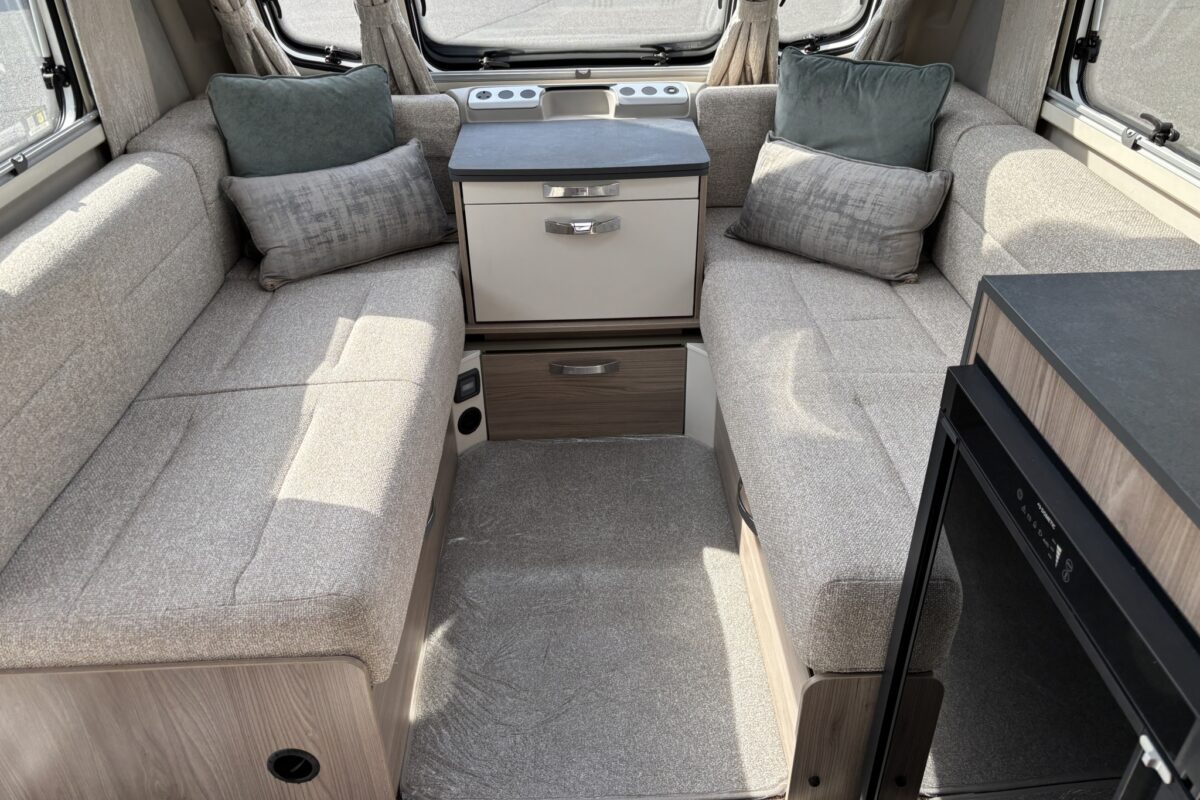 2023 Swift Aventura M4SB front seating
