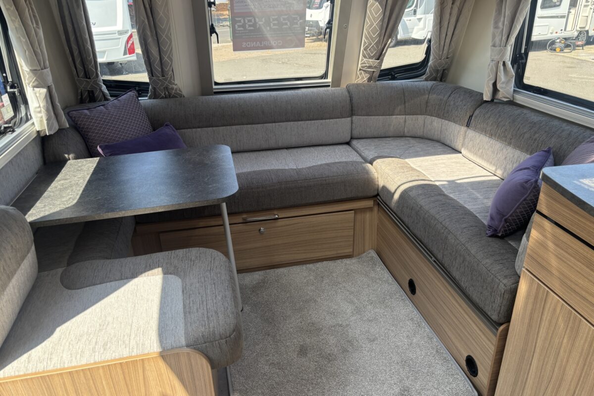 2023 Bailey Pegasus Grande Rimini front seating