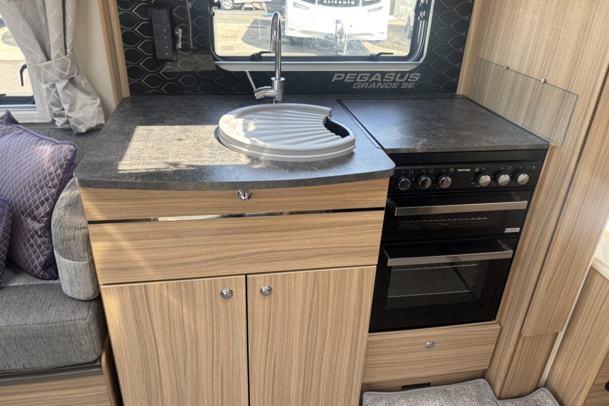 2023 Bailey Pegasus Grande Rimini kitchen