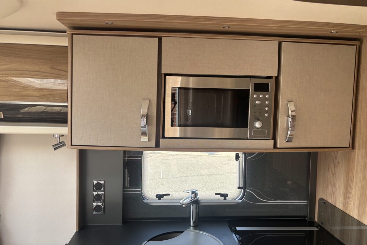 2018 Swift Conqueror kitchen upper lockers