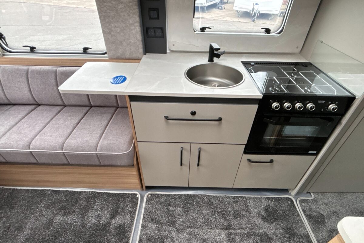 2026 Bailey Phoenix 640 Black Edition kitchen