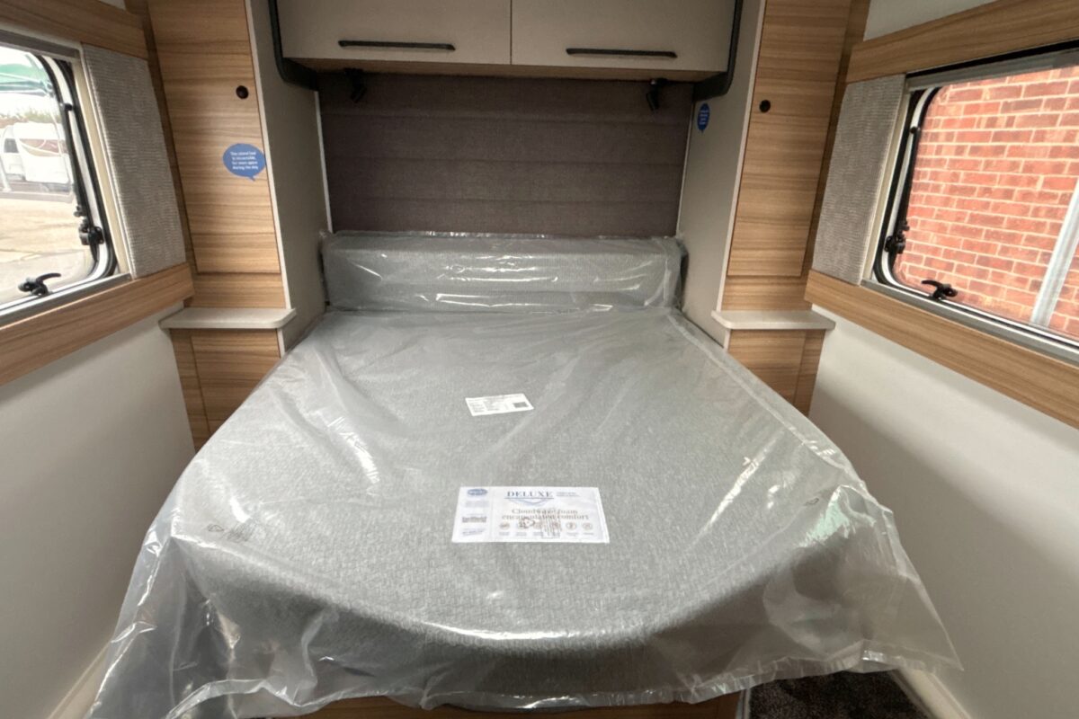 2026 Bailey Phoenix 640 Black Edition rear island bed
