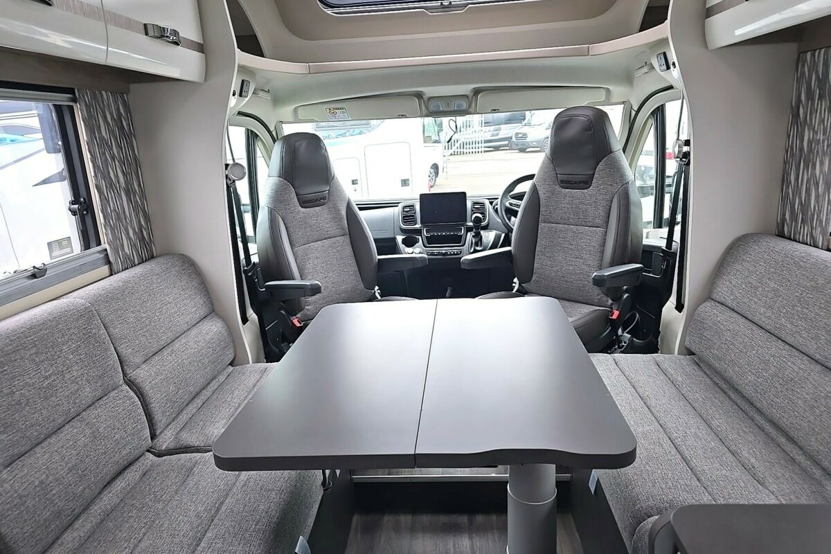 2025 SWIFT ESCAPE 694 MOTORHOME DINING AREA